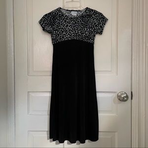 vintage 80s/90s rare editions leopard print dress